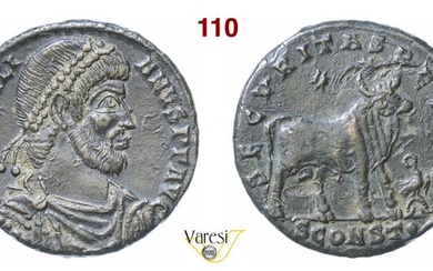 GIULIANO II (361-363) Ae 27 (Doppia Maiorina) Costantinopoli D/ Busto...