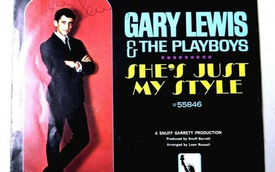 Gary Lewis Signed Autographed 45 Record Sleeve She's Just My Style JSA