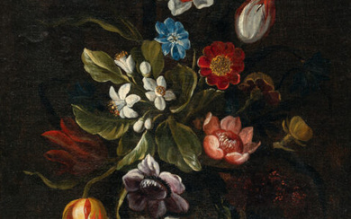 Gaspar Peeter Verbruggen d. J. (zugeschrieben) 1664 – Antwerpen – 1730 Large flower still life in a bronze vase