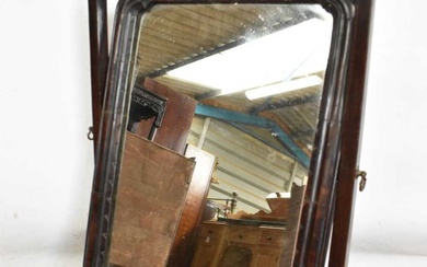 George II mahogany toilet mirror