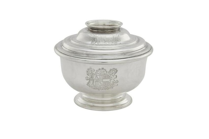 George II sterling silver sugar bowl, Gilpin