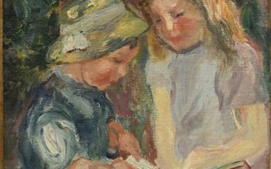 Georges d'Espagnat 1870-1950 (French) Enfants lisant
