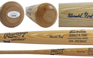 Gerald Ford Signed Rawlings Adirondack Big Stick Bat JSA #XX43036