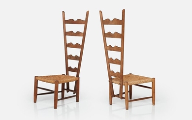 Gio Ponti Pair of low 'Fireside' chairs, ca. 1939