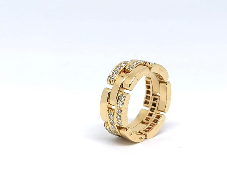 Gold and diamond Ring Signed Cartier