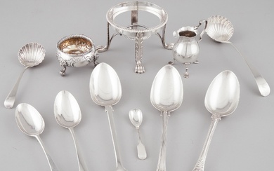 Group of Georgian and Victorian Silver, mainly London, c.1754-1855