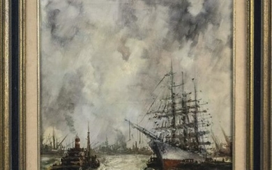 H. Mohr (Dutch) Harbor Scene *