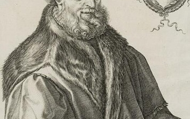 H.GOLTZIUS (1558-1617), Portrait of Johannes Zurenus