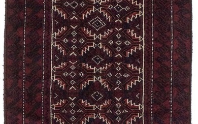 Hand Knotted Vintage Tribal 4X7 Wool Area Rug Oriental Farmhouse Decor Carpet