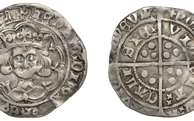 Henry VI (First reign, 1422-1461), Leaf-Mascle issue, Groat, Calais, mm. cross V,...