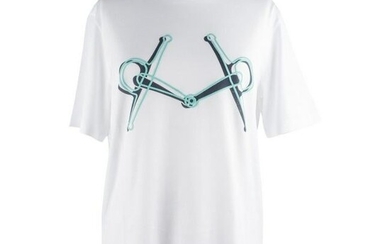 Hermes Men's T-Shirt Blanc Mors M nwt
