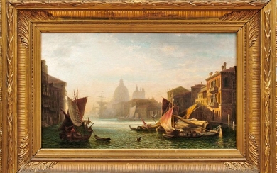Hoff, Conrad: Blick auf den Canale Grande in Venedig