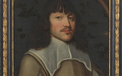 Huile sur toile "Portrait d’un gentilhomme". Anonyme. Ecole hollandaise. Epoque : XVIIème. Dim.:+/-65x50cm.