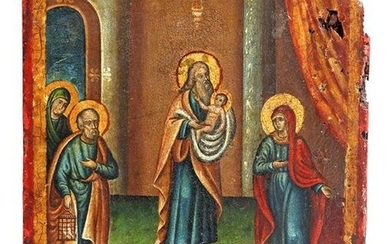 Icon depicting Presentation of Jesus in the Temple