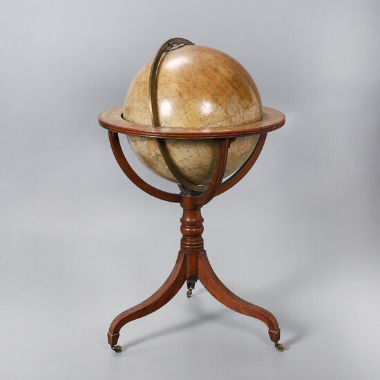 J. & W. CARY. Regency-style celestial globe, first third of the 19th Century.
