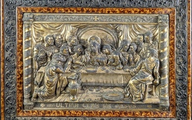 JB 20th Century "The Last Supper" Metal Relief