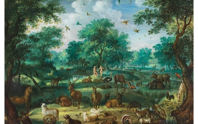 Jacob Bouttats, 1660 – 1718, zug., ADAM UND EVA IM PARADIES