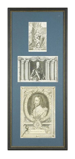 Jacobitism. A collection of engravings and prints of mainly 17th century portraits: King Charles