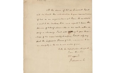 James Madison Autograph Letter Signed to Thomas
