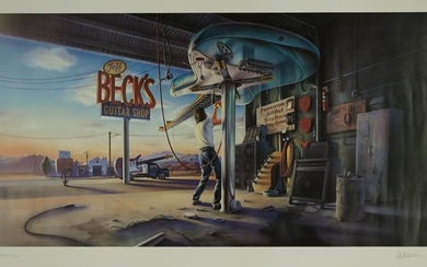 Jeff Beck Signed and Numbered Print