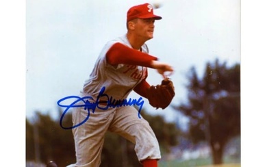 Jim Bunning Autographed 8x10 Phillies Photo