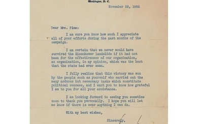 John F. Kennedy Typed Letter Signed