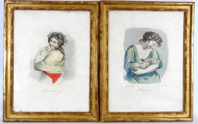Joshua REYNOLDS (1723-1792), d'après : Drunkennefs. Gravure couleurs. 53 x 42 cm - 44 x...