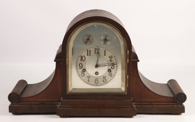 Junghans mahogany cased chiming mantel clock