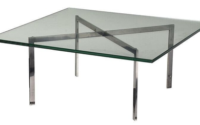 Knoll Attributed "Barcelona" X Form Low Table
