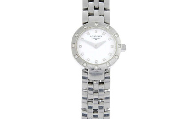 LONGINES - a stainless steel Dolce Vita bracelet watch, 20mm.