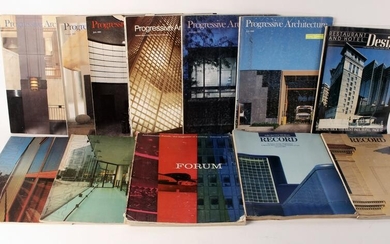 LOT OF ARCHITECTURE MAGAZINES 1958 - 1985