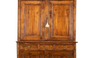 LOUIS PHILIPPE STYLE PINE BUFFET A DEUX CORPS