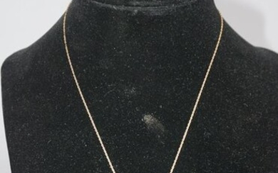 Ladies 14k Gold Figural Pendant Necklace