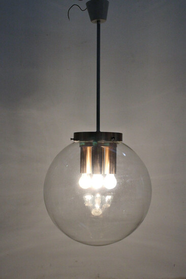 Large hanging lamp with glass ball from the 1960s / 70s model B-1357 by RAAK.