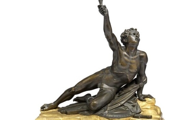 SOLD. 'Le soldat du marathon announant la victoire', bronze figure. France, second half of the 19th century. H. 59 cm. W. 54 cm. D. 22 cm. – Bruun Rasmussen Auctioneers of Fine Art