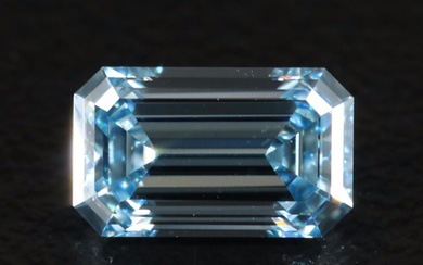 Loose 1.00 CT Lab Grown Fancy Blue Diamond