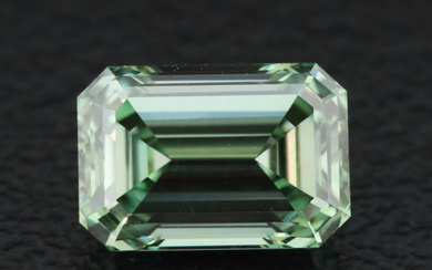 Loose 1.30 CT Lab Grown Fancy Green Diamond