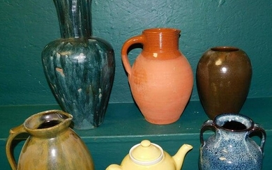 Lot of Pottery Vases & Pitchers