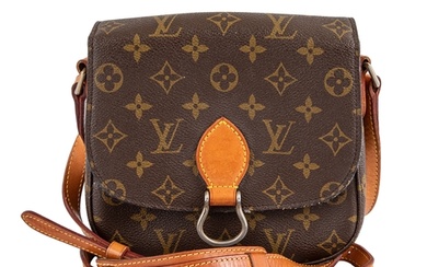Louis Vuitton A monogram canvas Saint Cloud saddle bag With ...