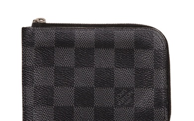 Louis Vuitton, a damier graphite compact zippy wallet, craft...