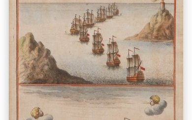 M. Ogier Hand Colored 18th Century Nautical Engravings