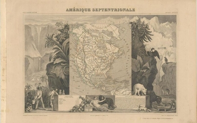 MAP, North America, Levasseur