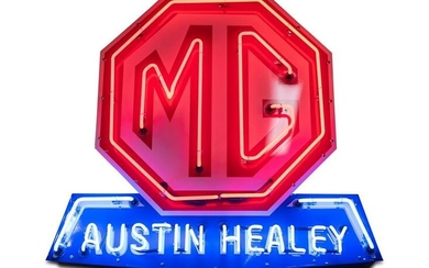 MG Austin-Healey Neon Sign