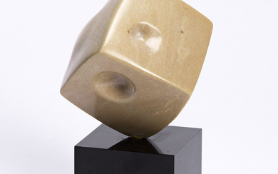 MINORU NIIZUMA (1930 - 1998, JAPANESE) Untitled. Marble mounted with metal rod o...