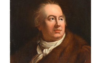 MORION DE CHAMBERY. « Portrait de Louis Ducis ». Huile sur toile. H.65 L.55.