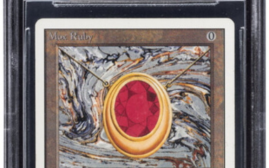 Magic: The Gathering Mox Ruby Unlimited Edition BGS Trading...