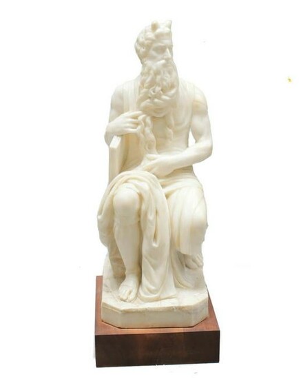 Marble Sculpture of Moses after Michelangelo