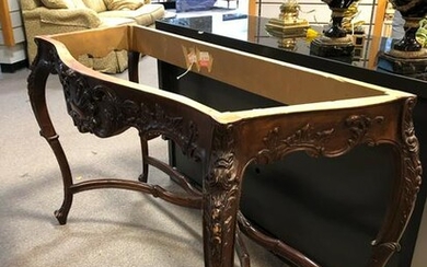 Marble top Sideboard table with shell design.