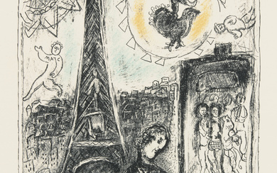 Marc Chagall (1887-1985) Le Peintre à la Tour Eiffel