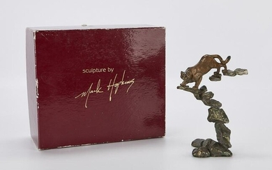 Mark Hopkins Cougar Bronze Sculpture w/ Box